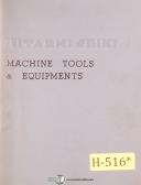 Hitachi Seiki-Hitachi-Seiki-Hitachi Seiki Model L, ML104 2 & 3 Milling Machine, Operations Manual 1966-2-3-L-ML-104-06